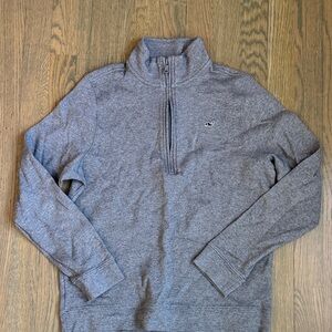 Vineyard Vines Gray Kids' Half-Zip Sweatshirt